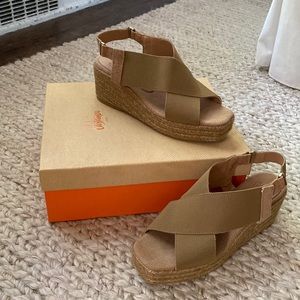 Castaner espadrille sandals tan color worn once